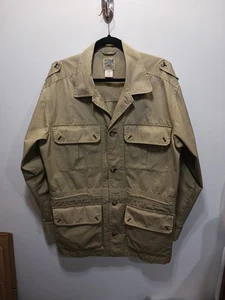 VTG Travel Smith Men's Cotton Safari- Chore Jacket Size Mens Long Large - Picture 1 of 12