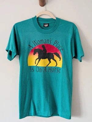 Camiseta de colección Screen Stars Best Horse camiseta de puntada única EE. UU. Foto 1 de 4