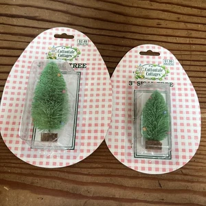 Cottontale Cottages 3"&4" Sisal Bäume Ostern Weihnachtsdorf Puppenhaus Handarbeit - Bild 1 von 5