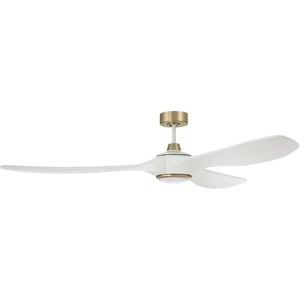 Craftmade EVY72WSB3 Envy Indoor Ceiling Fan White/Satin Brass - Picture 1 of 1