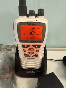 Cobra MR HH350 FLT 6W Handheld Floating VHF Radio - White - New but NO BOX! - Photo 1/5