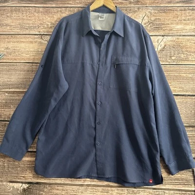 Camisa abotonada manga larga The North Face para hombre 2XL senderismo aire libre cremallera modal Foto 1 de 4