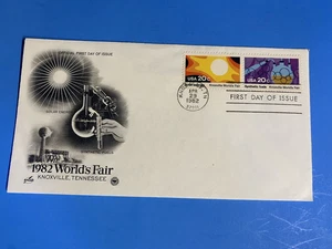1982 WORLDS FAIR KNOXVILLE TN - FIRST DAY OF ISSUE 1982 ENVELOPE - Picture 1 of 3