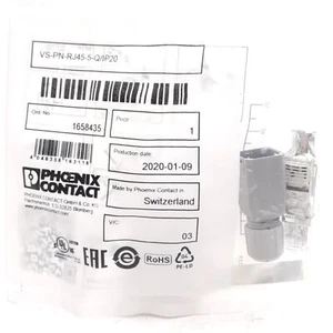 Phoenix Contact VS-PN-RJ45-5-Q/IP20 Ethernet Plug Connector, RJ45 8-Pin - Picture 1 of 6