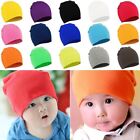 Solid Color Baby Head Cover Knitted Caps Kids Slouchy Hat Winter Warm Beanies