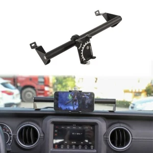 Metal Cellphone Dash Phone Bracket for Jeep Wrangler JL JT 18+ Adjustable Holder - Picture 1 of 7