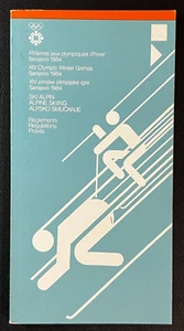 Feb. 1984 Sarajevo Olympic Alpine Skiing Media Guide VTG Winter Games XIV WOW! - Picture 1 of 3