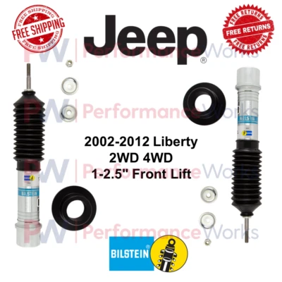 Par de amortiguadores Bilstein B8 5100 1-2,5" elevación delantera para Jeep Liberty 02-12 2x2 4x4 Foto 1 de 4