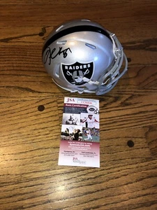 JARED COOK Signed OAKLAND RAIDERS Mini Helmet TIGHT END RARE JSA - Picture 1 of 2