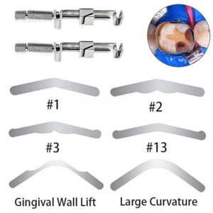 Dental Tofflemire Stainless Steel 0.04mm Matrix Bands/Retainer Forming Band Clip - Picture 1 of 19