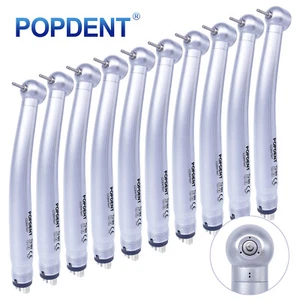 10 Pcs POPDENT Dental High Speed Handpiece Push Button 4 Holes NSK Style - Picture 1 of 8