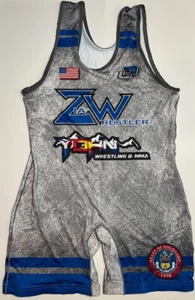 Colorado Wrestling Sublimated Blue Singlet Adult XL, XXL Overstock NEW - Picture 1 of 6