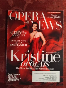 Rare METROPOLITAN OPERA NEWS Magazine February 2016 Kristine Opolais Barry Banks - Picture 1 of 1
