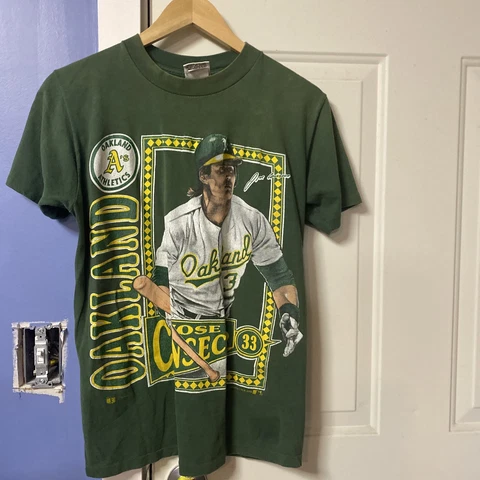 Vintage Jose Canseco  Cartoon Caricature Nutmeg 1992 Tshirt Medium Cover