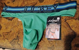 Jockey Microfiber Sport Stability Pouch Thong Underwear Large MINT FREESHIP - Picture 1 of 1