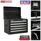 Sealey Black 5 Drawer Tools Storage Chest Topchest with Ball Bearing Slides