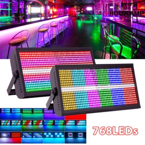 2PCS 200W RGBW 768LED Wall Wash Light Strobe DMX Stage Light Party DJ Show Light - Picture 1 of 8