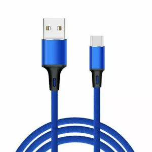 FABRIC BRAIDED USB CHARGING CABLE FOR Huawei GR3 2017 Diego DIG-L21HN Phone - Picture 1 of 1