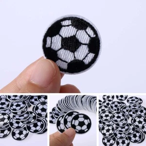 Garment Supplier Jeans Iron on Stickers Football Patches Appliques Embrioidered - Picture 1 of 9
