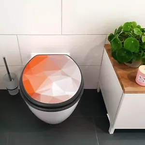 banjado premium WC-Sitz anthrazit Toilettendeckel Absenkautomatik Polygon - Bild 1 von 9