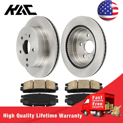 For 2010-2017 Chevrolet Equinox Gmc Terrain Rear Rotors + Ceramic Brake Pads  Foto 1 de 4