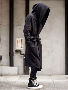 DRKSHDW SPA ROBE Hoodie Jacket Coat Cardigan Men Size US M Black From Japan USED