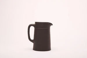 Authentic Wedgewood Black Basalt Pitcher Creamer - Picture 1 of 4