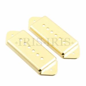 Dogear Pickup Covers For P-90 Guitar Pickup 50mm & 52mm Pole Spacing Gold - Picture 1 of 5