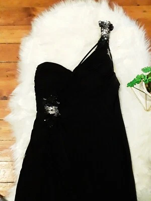 Hailey Logan by Adrianna Papell Sz12 Formal Dress side ZipUp multiShoulder strap - Image 1 of 4