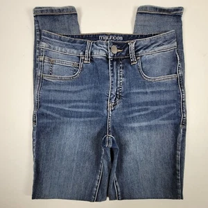 Maurices Everflex Women's Size 2 Short Blue High Rise Skinny Dark Stretch Jeans - Picture 1 of 10