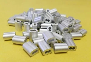 Aluminum Swage Sleeves for 1/8" Wire Rope Cable 3500 pcs - Picture 1 of 1