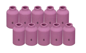 TIG Gas Lens Ceramic Cup 54N16 #6, 3/8" for DB WP 17 18 26 Welding Torch 10pk - Picture 1 of 3