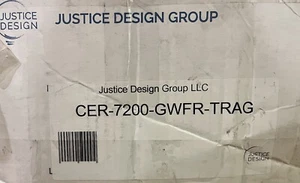 Justice Design CER-7200-TRAG-GWFR Ambiance 10.5" Wall Sconce Frosted Glass NEW - Picture 1 of 15