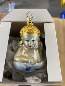 VTG Inge Glas Heavenly Dreams Old Christmas - Blown Glass Nib 1098 - Picture 1 of 4
