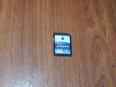 Genuine Kingston 4GB SD-K04G SDHC Memory Card - Class 4 - Made in Japan - Image 1 of 2