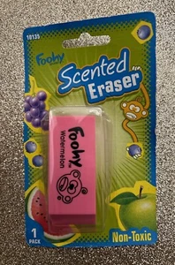 New Foohy Scented Eraser Watermelon Pink 2000s Vintage Rare School Supplies - Picture 1 of 2