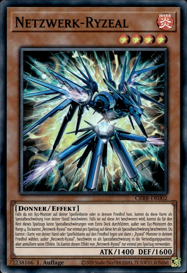 Netzwerk-Ryzeal CRBR-DE002 Rare Crossover Breakers Yugioh Karte Deutsch - Bild 1 von 1