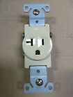 (1 pc) Single Receptacle 20 Amp 20A 125V AC Outlet 2 Pole 3 Wire Ivory