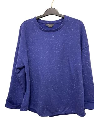 Pulôver Vince azul cinza cintilante moletom com zíper nas costas médio - Imagem 1 de 4