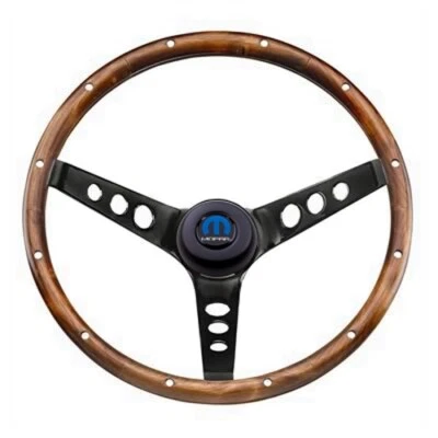 SE ADAPTA A VOLANTE MOPAR 1961-92 13,5" GRANO MADERA NEGRO DODGE PLYMOUTH CHRYSLER Foto 1 de 2