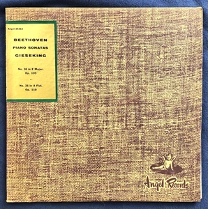 BEETHOVEN PIANO SONATAS #30 #31 : Gieseking - 1956 LP 35363 - Fast Shipping - Imagen 1 de 4