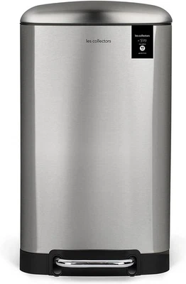 Design Mülleimer Silber 40 Liter Les Collectors No 875 Tret Abfalleimer  - Bild 1 von 4
