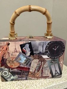 Box Vintage Paris Decoupage Taschenbuch mit Spiegel und liniert. G28 - Bild 1 von 9