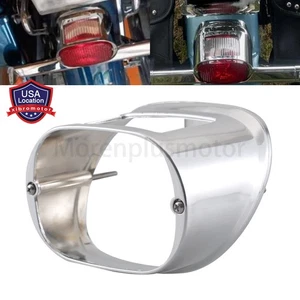 Chrome Rear Tail Brake Light Cover For Harley Dyna Heritage Softail Fatboy FLTRU - Picture 1 of 15