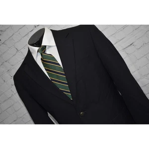 Jos A Bank Blazer Blazer Jacket Metal Buttons Mens Size 40 Reg Single Vent 2Btn - Picture 1 of 9