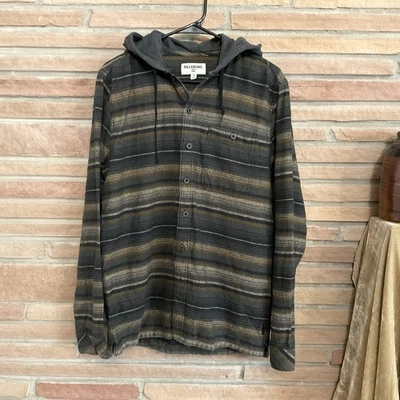 Sudadera con capucha a rayas de franela mediana Billabong Baja para hombre Foto 1 de 4
