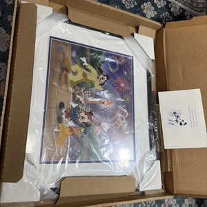 WDisney Worldwide Welcome 2000 Limited Edition Framed Sericel w/Sealed COA - Picture 1 of 11