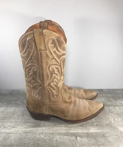 Frye Vintage 87691 Western Cowboy Suede Leather Rancher Mens Campus Boots Sz 11 - Picture 1 of 11