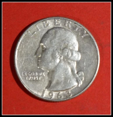 US Quarter 1963 (D) Denver Coin Circulated Ungraded #K221 - Image 1 of 2