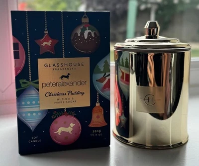 Glasshouse Fragrances Christmas Pudding 380g candle - Image 1 of 2